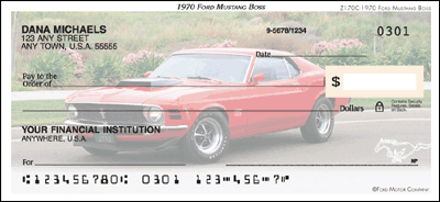 1970 Ford Mustang BOSS Personal Checks