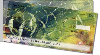 Abstract Side Tear Personalized Checks