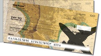 Airplane Side Tear Personalized Checks