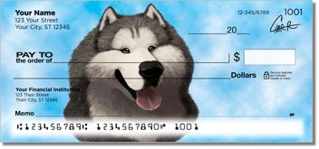 Alaskan Malamute Personalized Checks