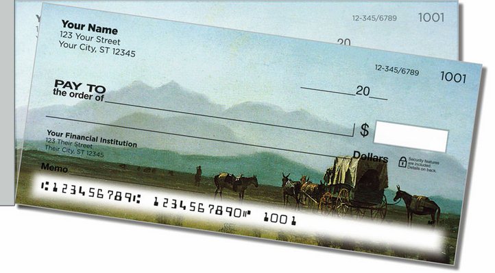 Albert Bierstadt Side Tear Personal Checks