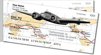 Amelia Earhart Side Tear Personalized Checks