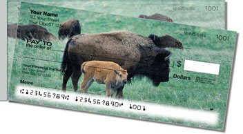 American Bison Side Tear Personalized Checks