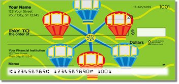 Amusement Park Ride Personalized Checks