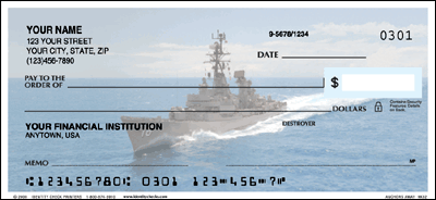 Anchors Aweigh Destroyer Personal Checks