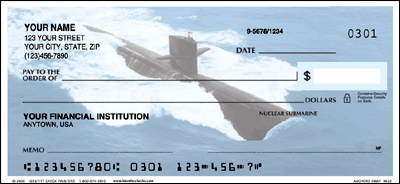 Anchors Aweigh Nuclear Submarine Personal Checks