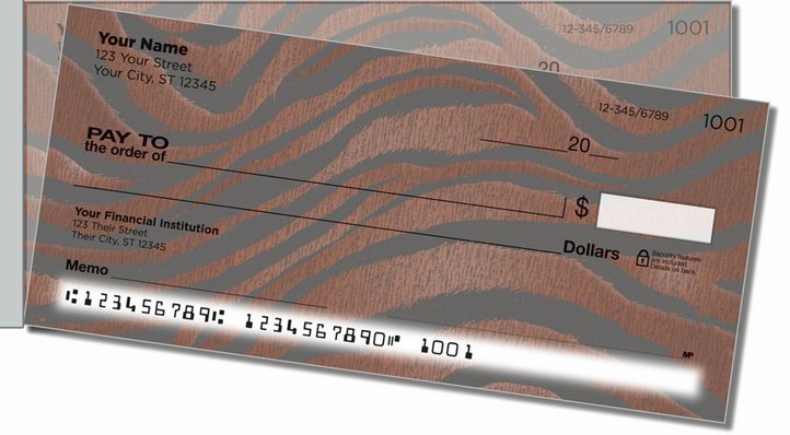 Animal Print Side Tear Personal Checks