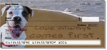 Animal Sand Scribbles Personalized Checks