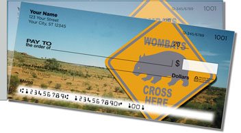 Animals of Australia Side Tear Personalized Checks
