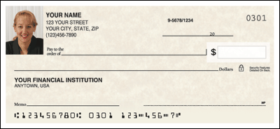 Antique Photo ID Personal Checks