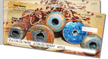 Antique Spool Side Tear Design Checks