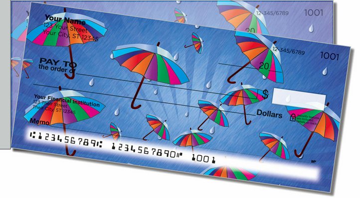 April Shower Side Tear Personal Checks