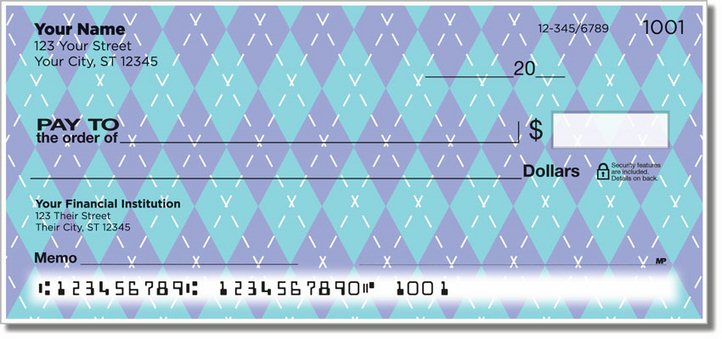Argyle 2 Personal Checks