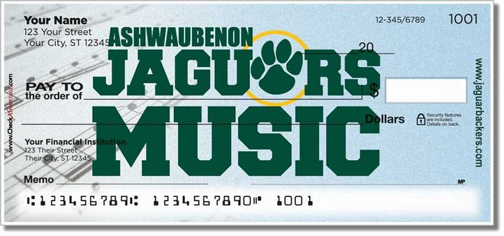 Ashwaubenon Music Personal Checks