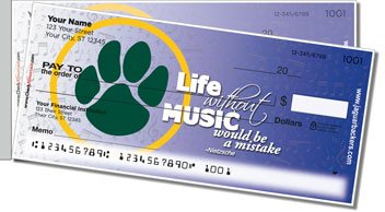 Ashwaubenon Music Side Tear Personalized Checks