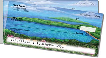 At the Beach 2 Side Tear Personalized Checks