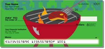 BBQ Grilling Personalized Checks