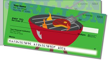 BBQ Grilling Side Tear Personalized Checks