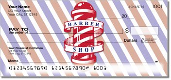 Barber Shop Personalized Checks
