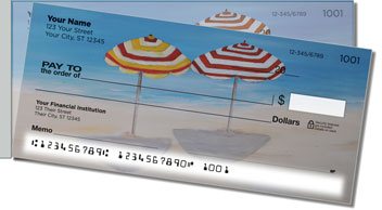 Beach Art Side Tear Personalized Checks