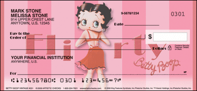 Betty Boop Vintage Personal Checks