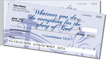 Bible Verse Side Tear Personalized Checks