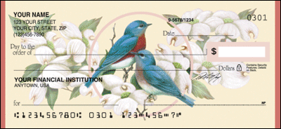 Birds and Blossoms Personal Checks