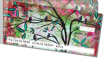 Birds of Whimsy Side Tear Personalized Checks