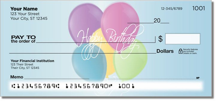 Birthday Personal Checks