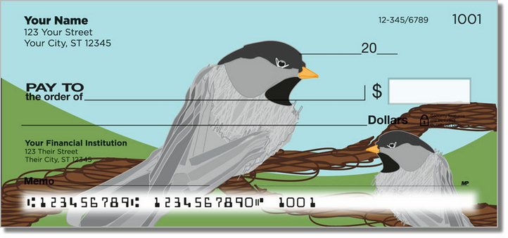 Black-Capped Chickadee Personal Checks - Personal Checks TM