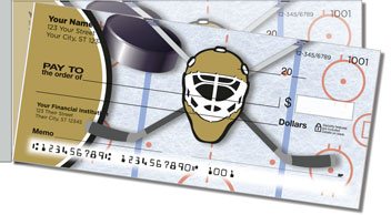 Black and Gold Hockey Side Tear Checks