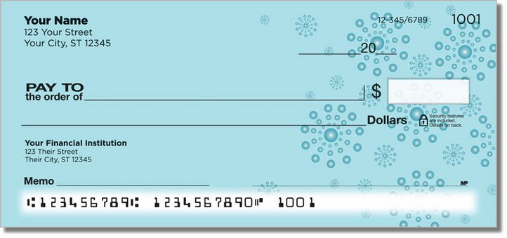 Blue Burst Personal Checks