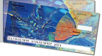 Blue Dot Grouper Side Tear Personalized Checks