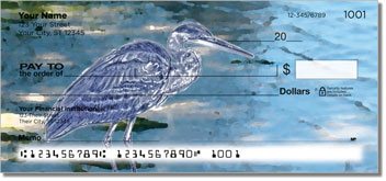Blue Heron Design Checks