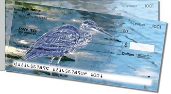 Blue Heron Side Tear Design Checks