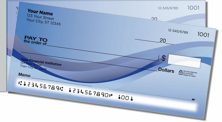 Blue Wave Side Tear Personal Checks