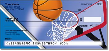 Blue and Silver Basketball Design Checks