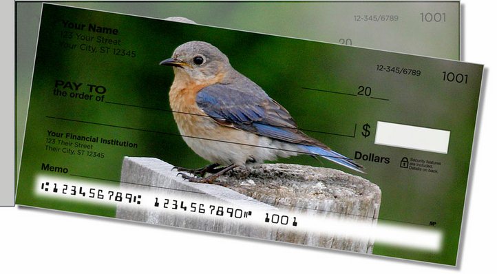 Bluebird Side Tear Personal Checks