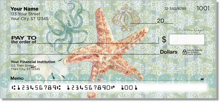 Boho Coastal Personal Checks