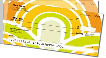 Bold Aura Side Tear Personalized Checks