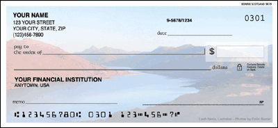 Bonnie Scotland Personal Checks