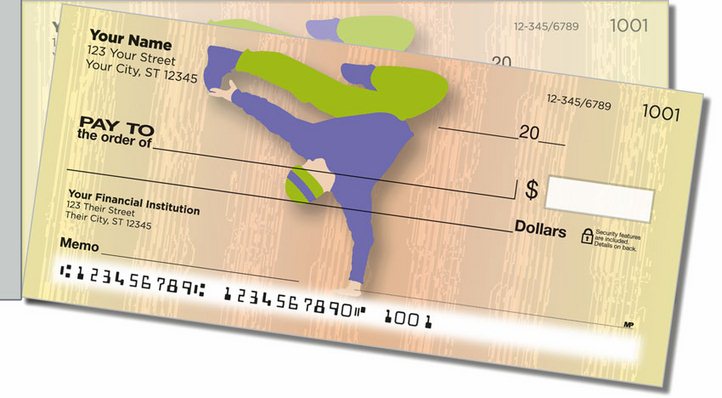 Break Dancing Side Tear Personal Checks
