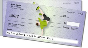 Break Dancing Side Tear Personalized Checks