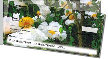 Bulone Floral Side Tear Personalized Checks