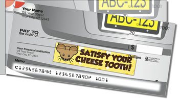 Bumper Snicker Side Tear Personalized Checks