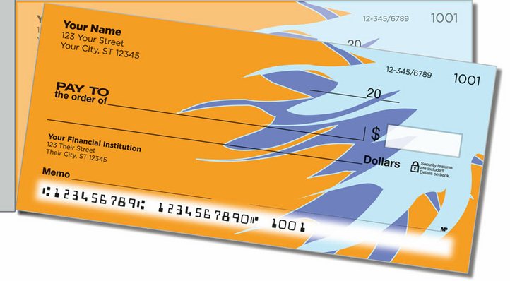 Bursts of Color Side Tear Personal Checks
