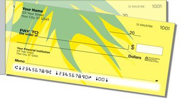 Bursts of Color Side Tear Personalized Checks