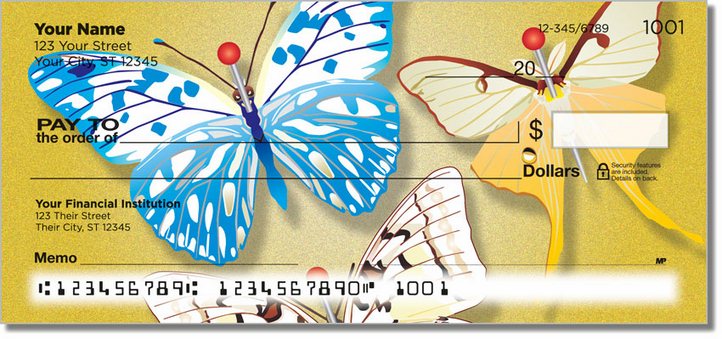 Butterfly Collection Personal Checks