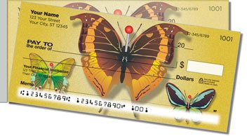 Butterfly Collection Side Tear Personalized Checks