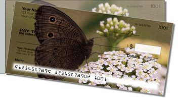 Butterfly Garden Side Tear Personalized Checks